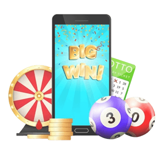 Hero graphic of lottery excitement